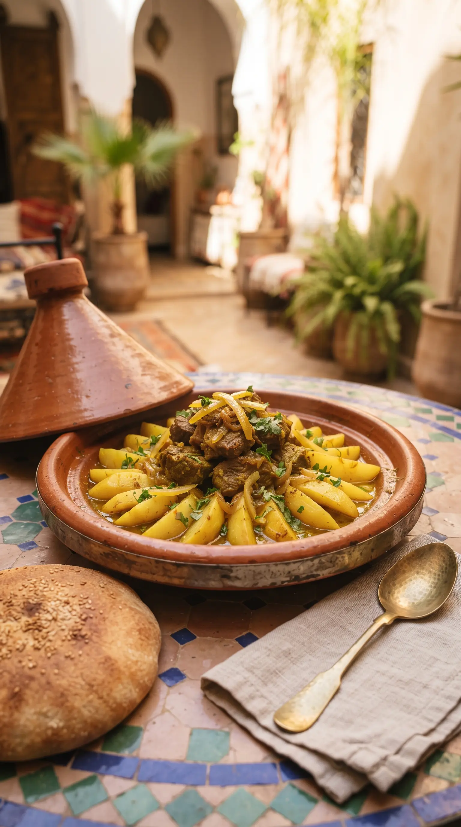 Tajine d'agneau aux pommes de terre (Batata)