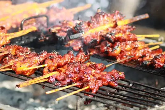 Brochette de porc Satay