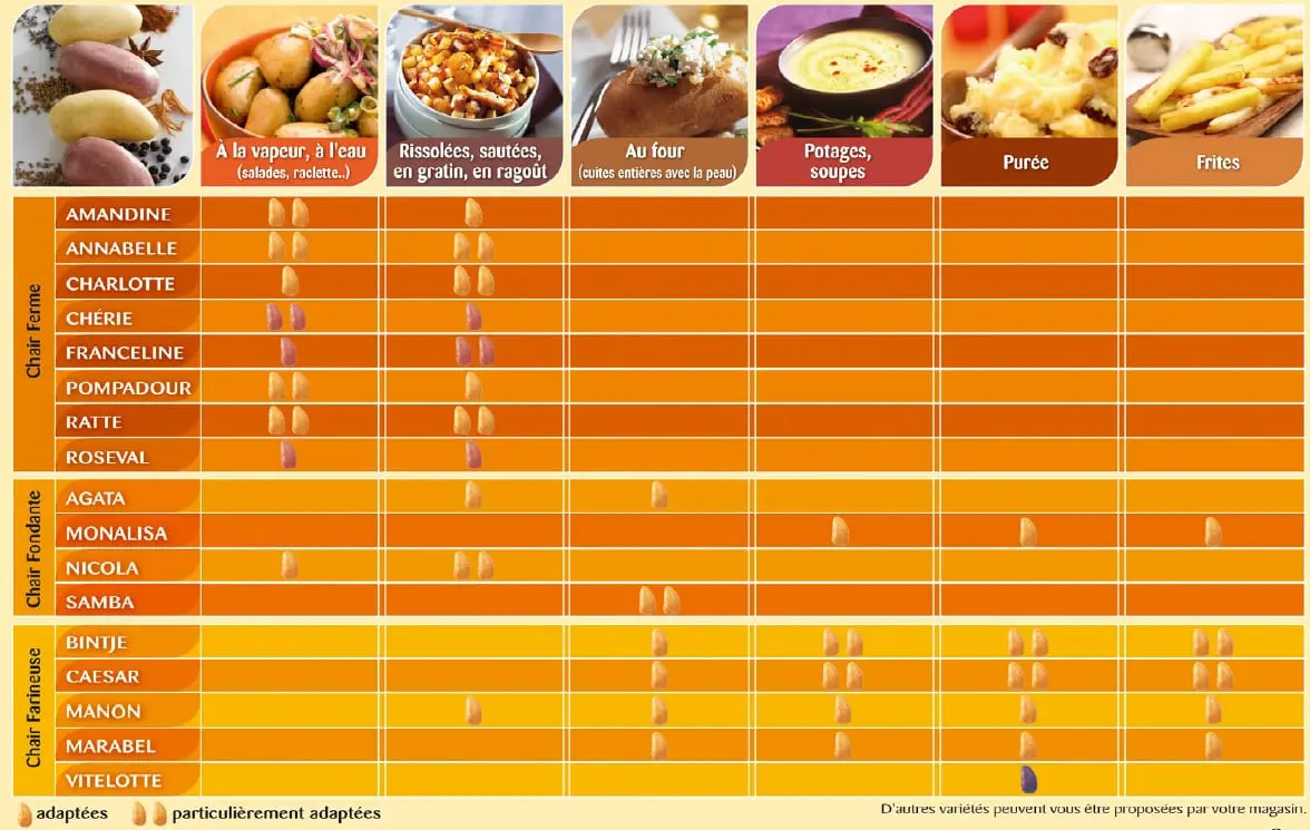 Choisir ses pommes de terre