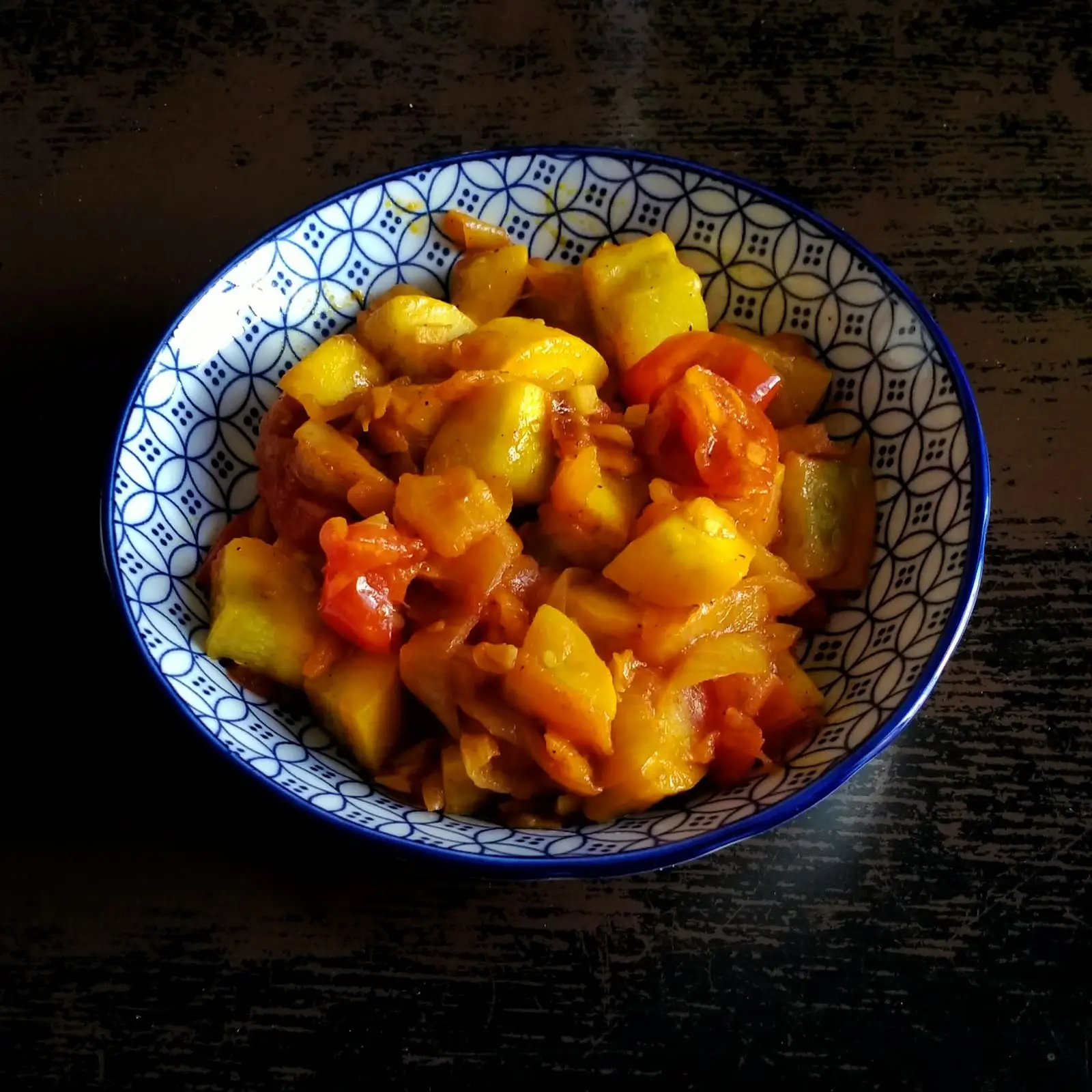 Curry de courgettes