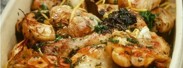 Poulet à l'ail