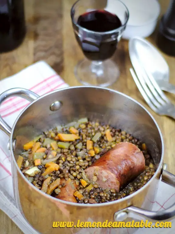 Saucisse de Morteau aux lentilles